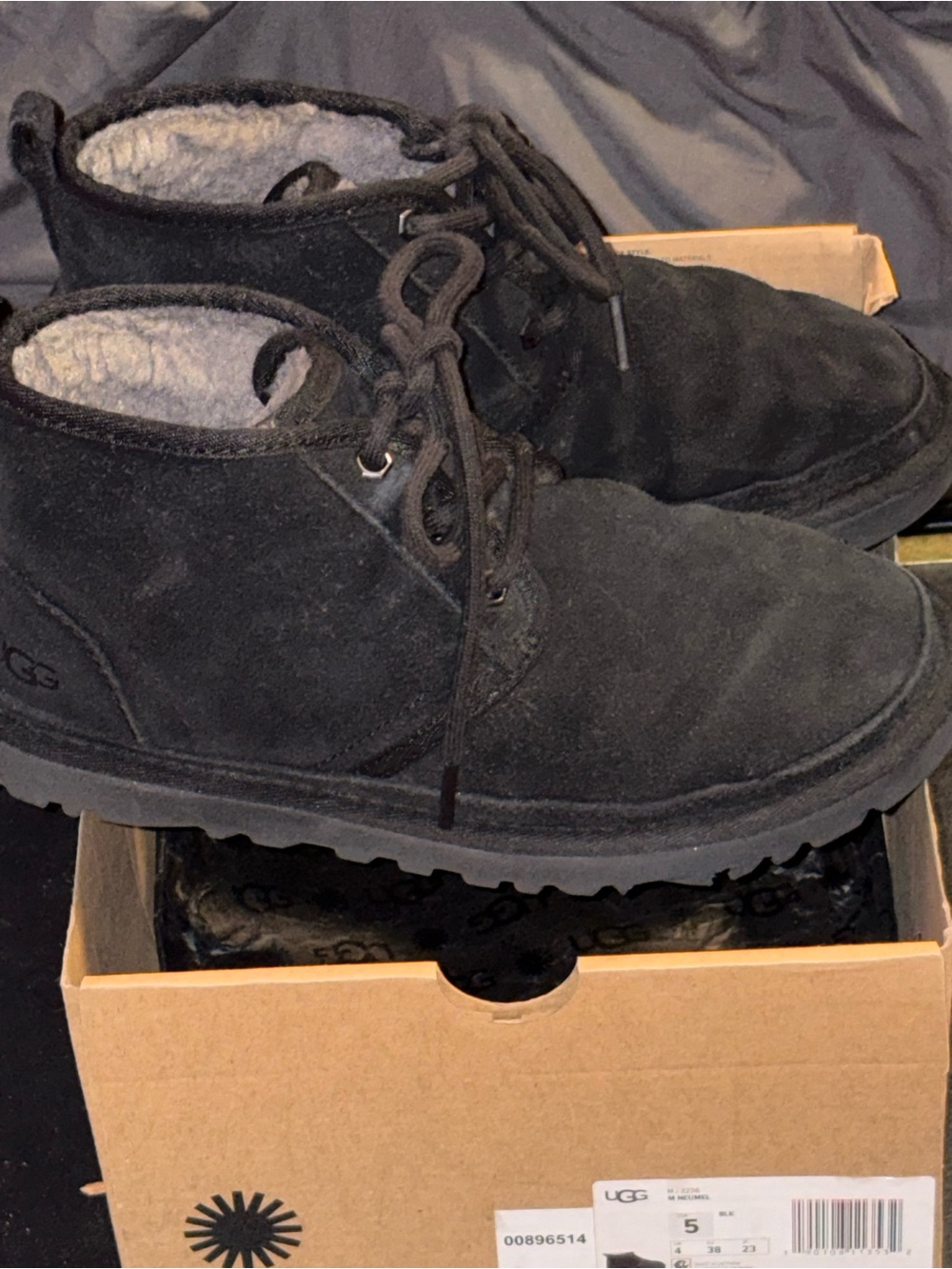 UGG black Suede Lace-Up Chukka Boot